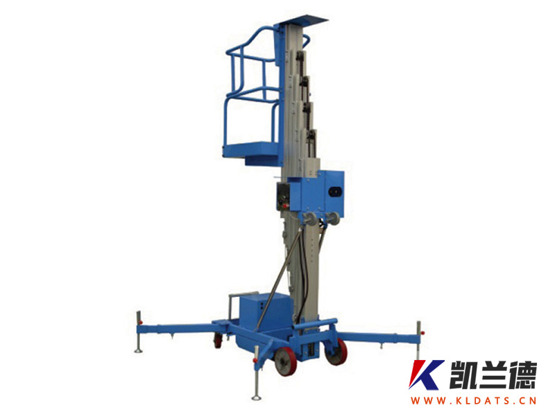 The work high above the flat wagon